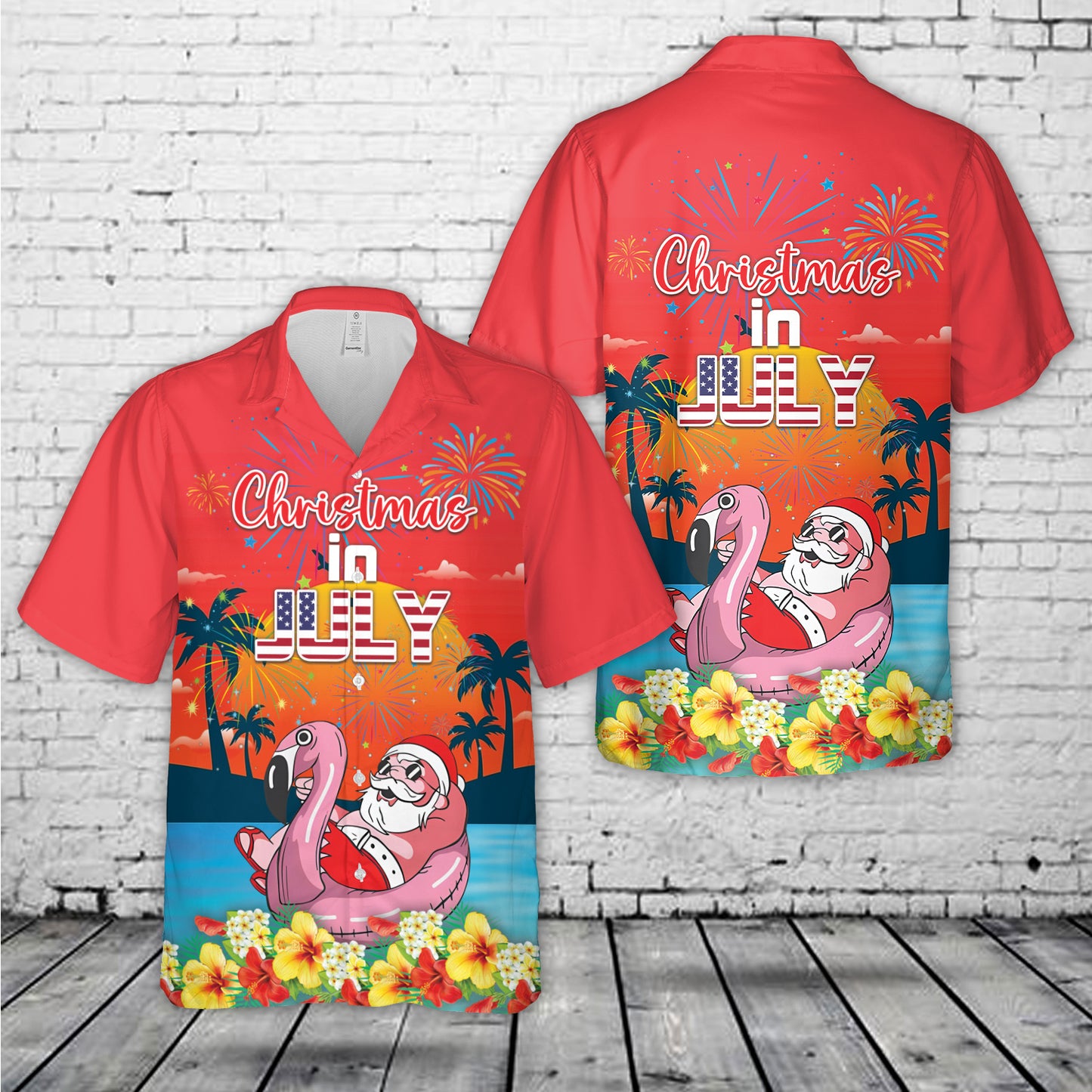 Christmas In July Hawaiian Shirt