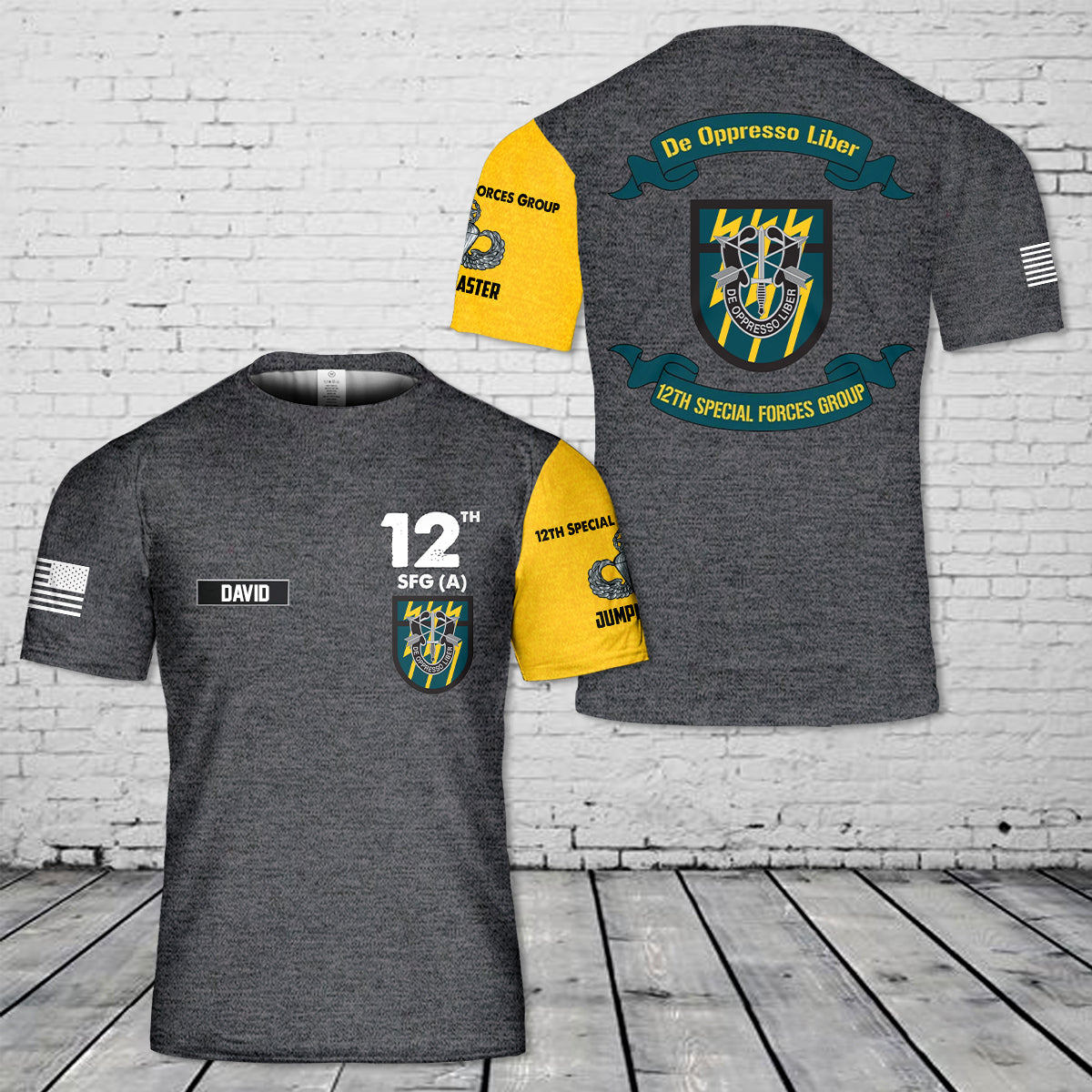 Custom Name US Army Special 12th Special Forces Group (12th SFG)(A