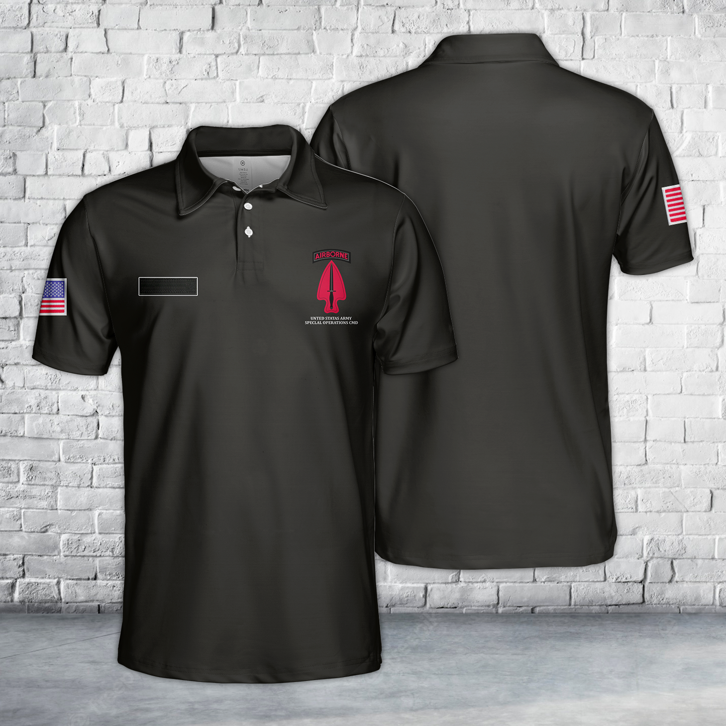 Custom Name US Army Special Operations Command - USASOC Polo Shirt