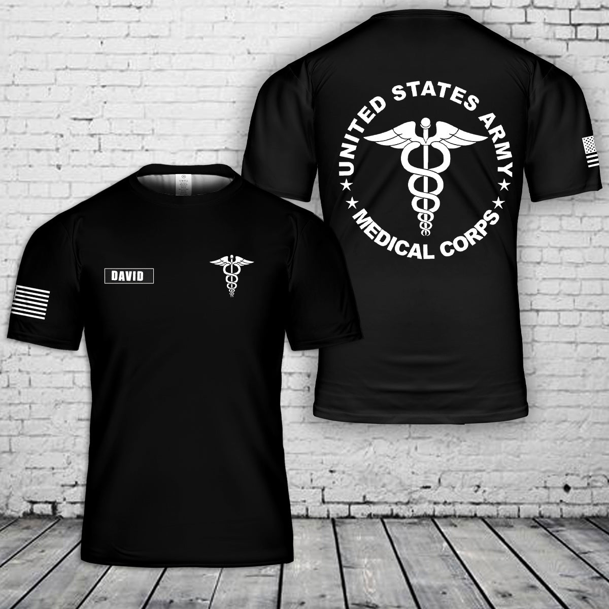 Custom Name US Navy Medical Corps 3D T-Shirt