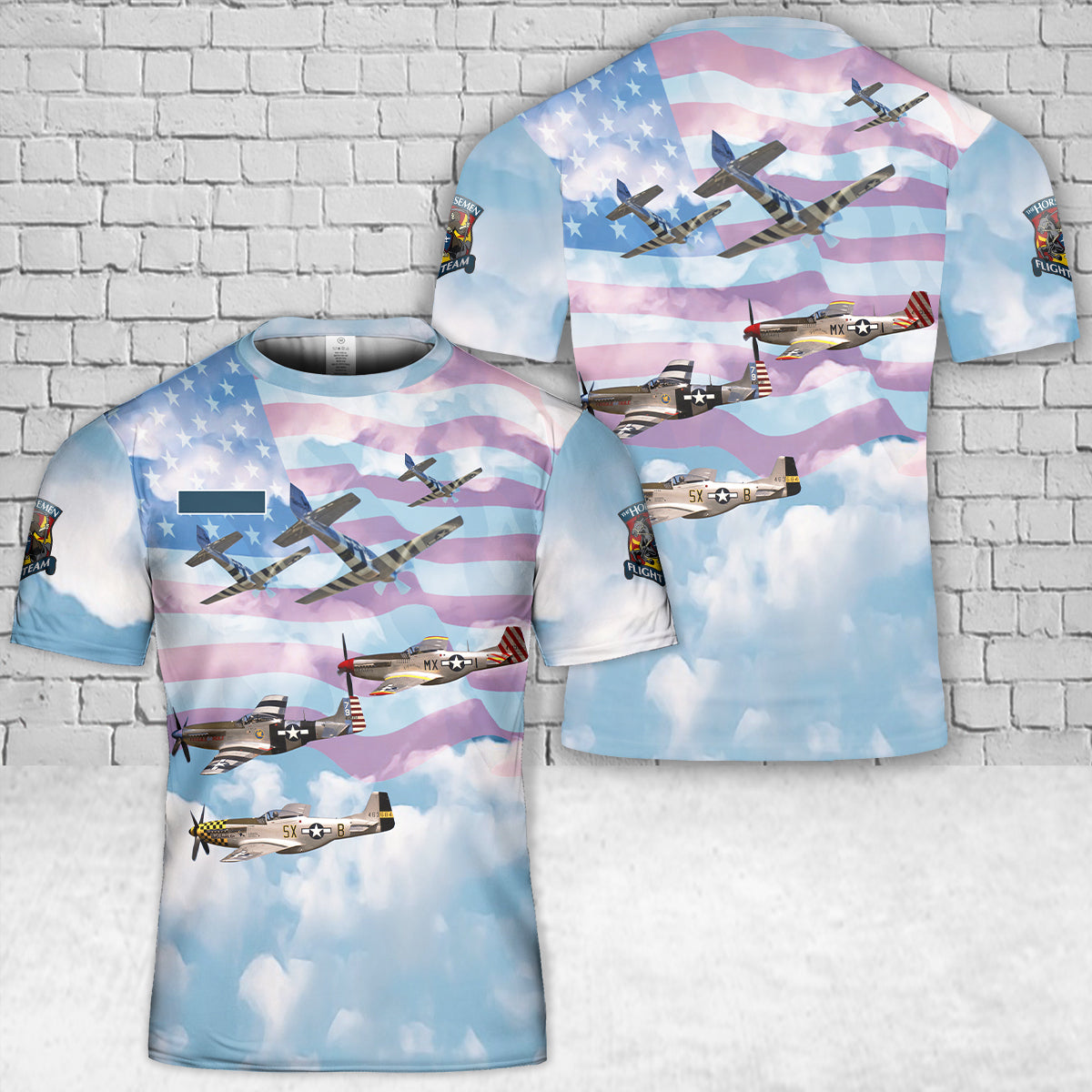 Custom Name US The Horsemen Aerobatic Team T-Shirt 3D