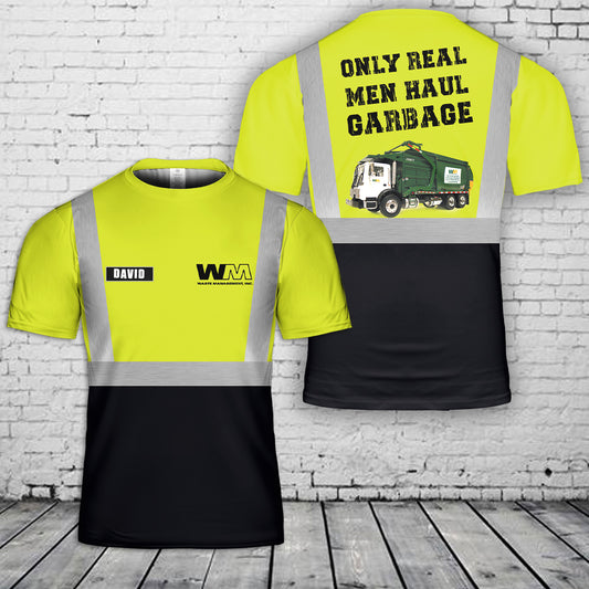 Custom Name US Waste Management 3D T-Shirt