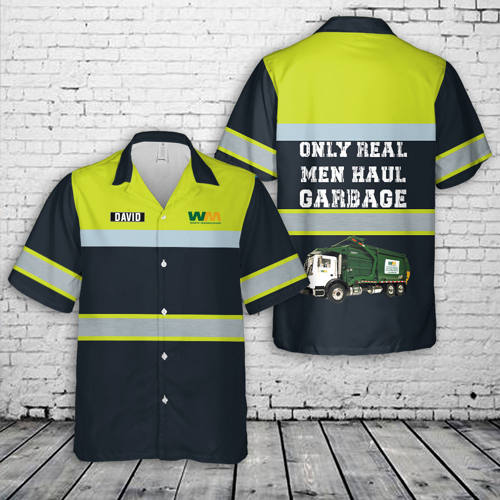 Custom Name US Waste Management Hawaiian Shirt
