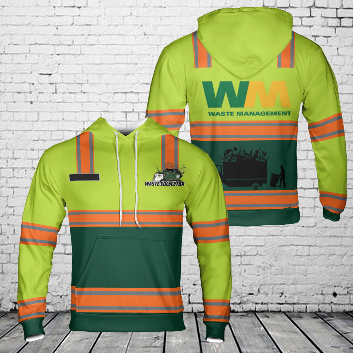 Custom Name US Waste Management Hoodie 3D – Merch Gears