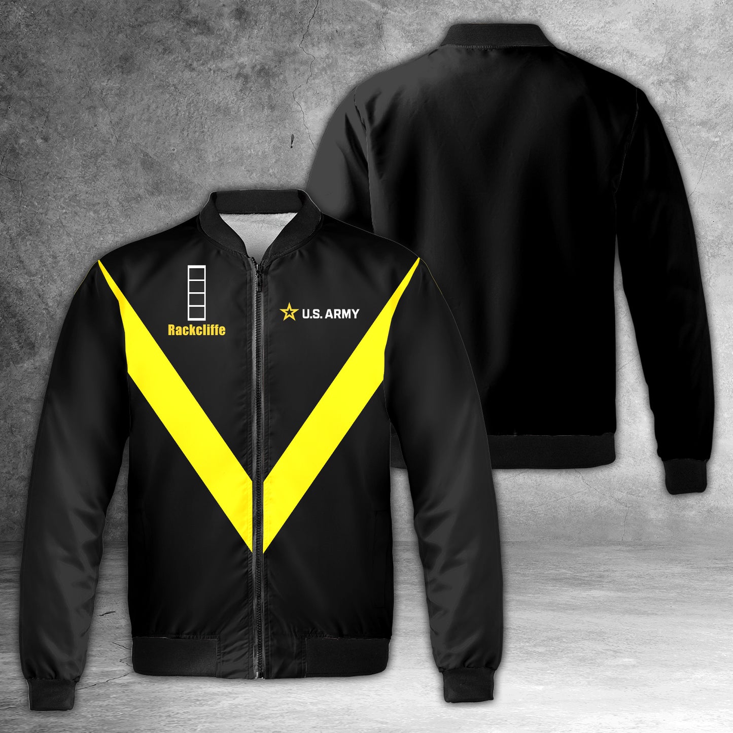 Custom Name & Rank US Army Bomber Jacket