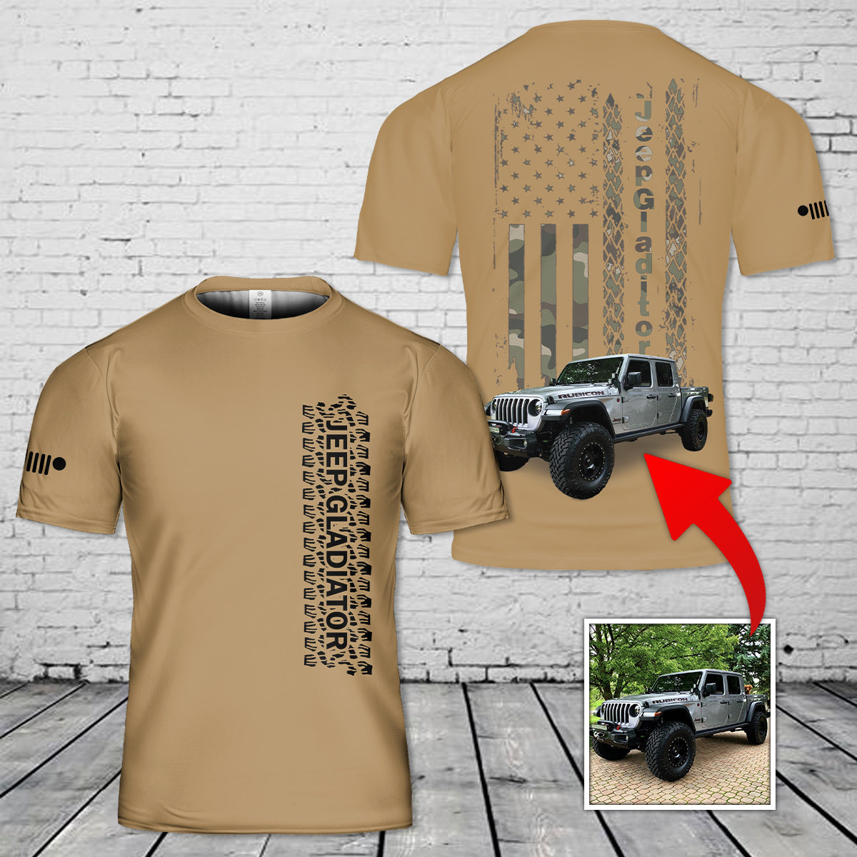 Custom Picture Jp Gladiator 3D T-Shirt