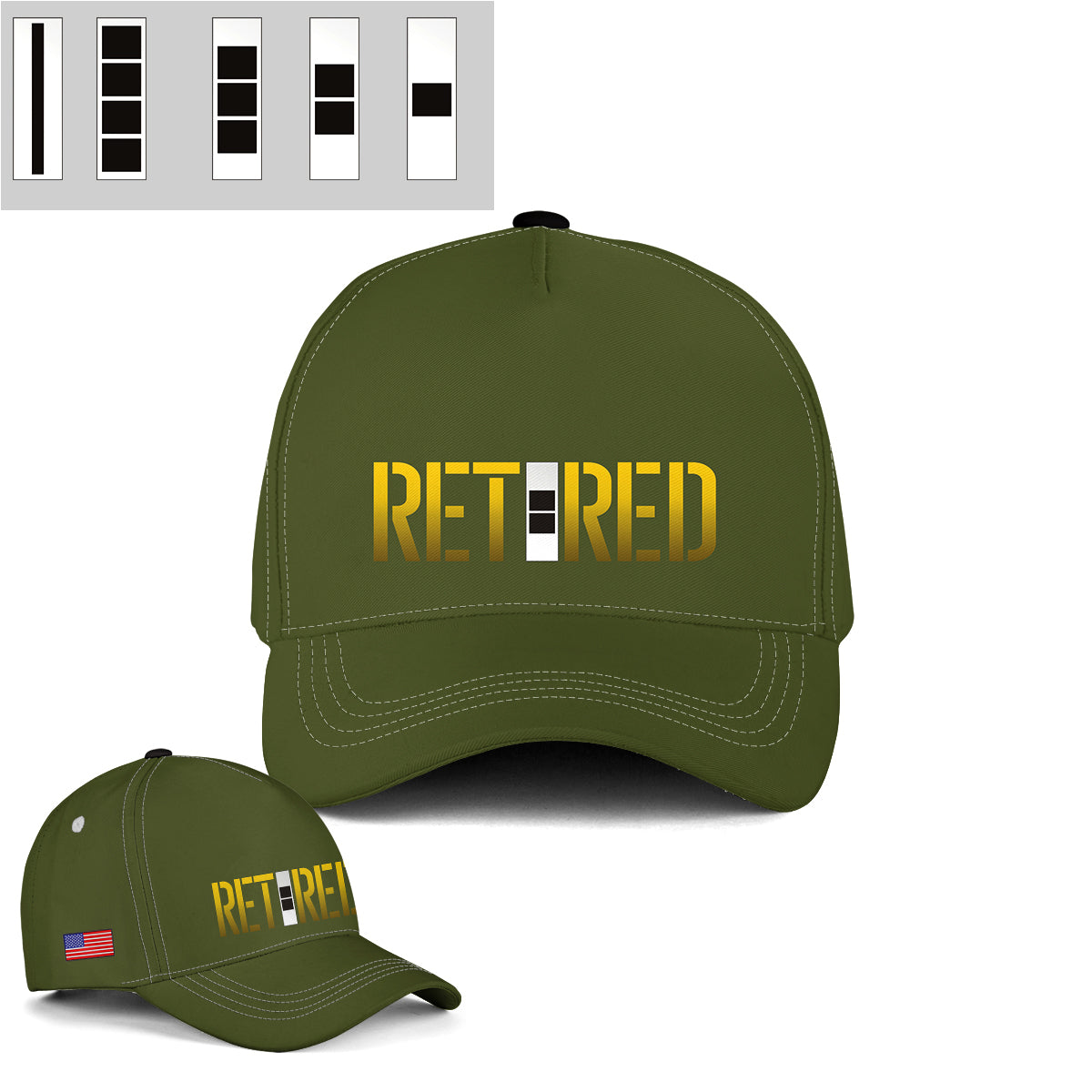 Custom Rank US Army Warrant Officer Baseball Cap