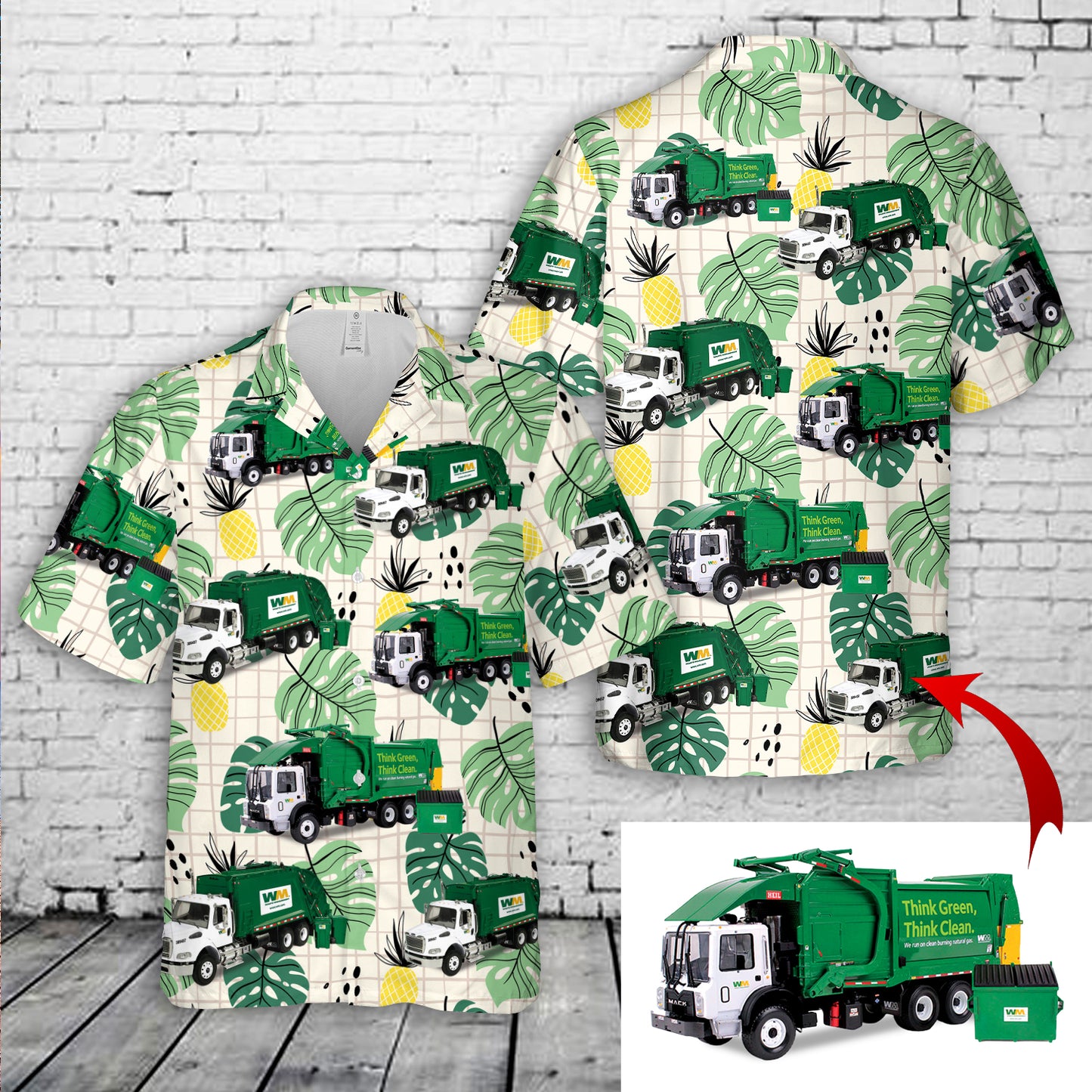 Custom Waste Management Hawaiian Shirt
