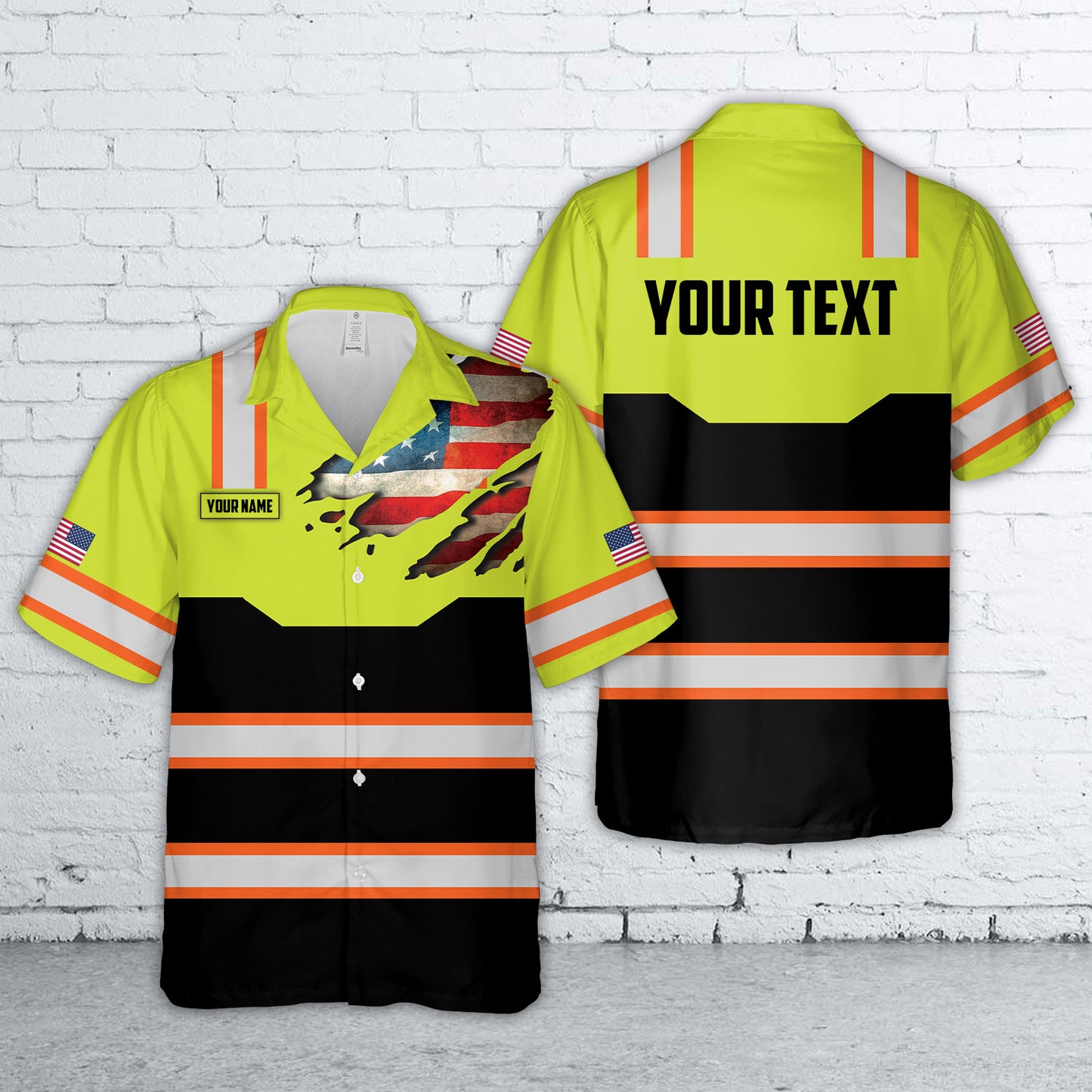 Custom Workwear Style Hawaiian Shirt