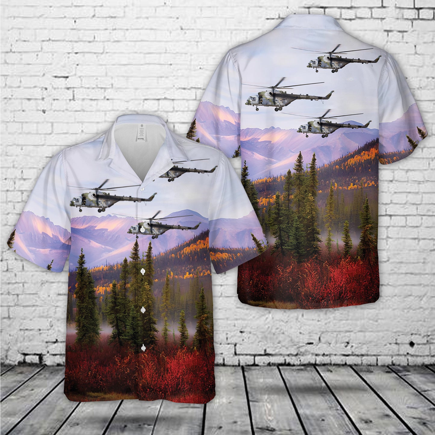 Czech Air Force Mil Mi-171Sh Hawaiian Shirt