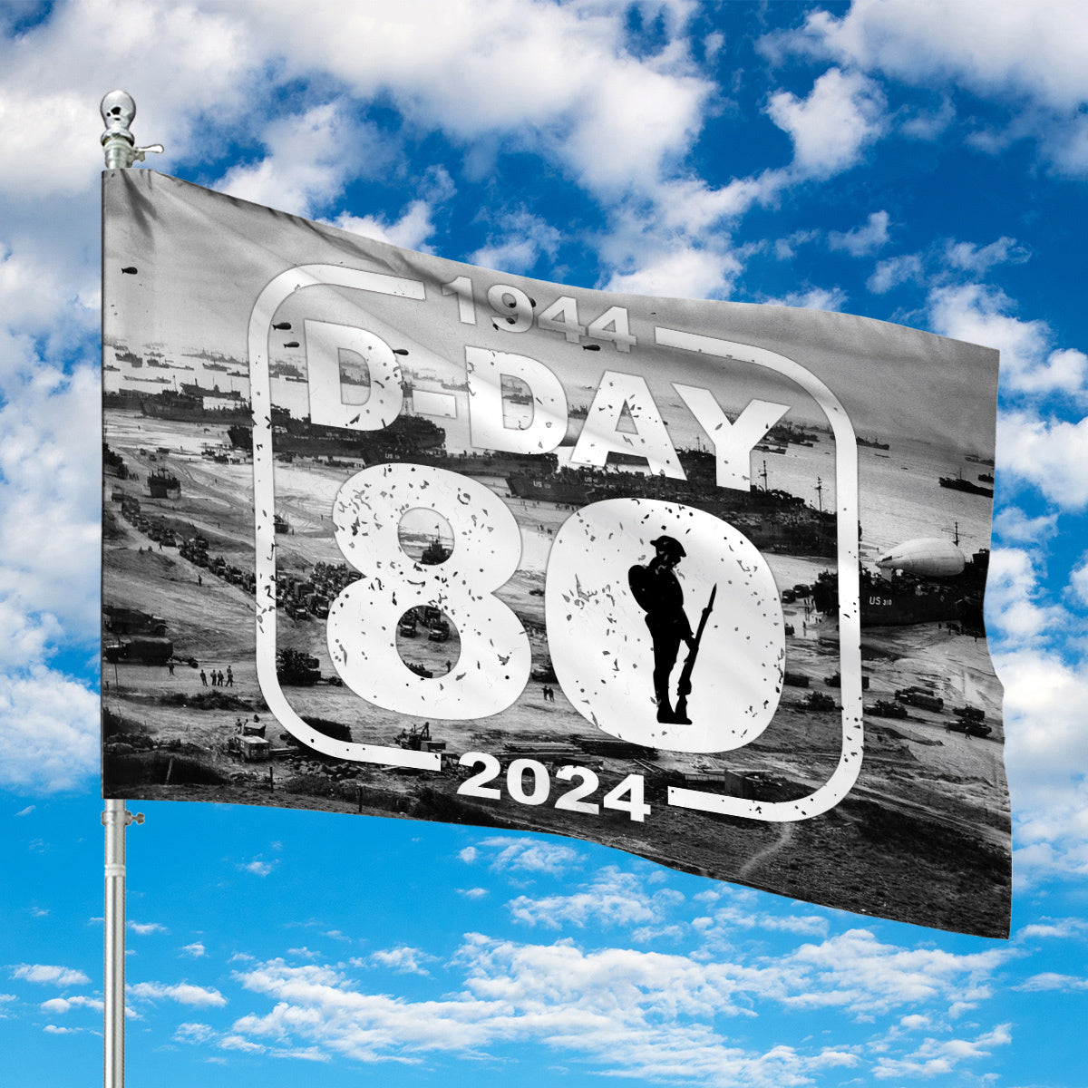 D-Day 6 June 1944 House Flag