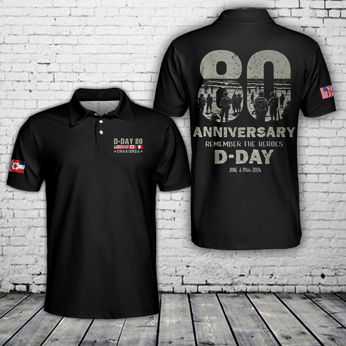 D-Day 80Th Anniversary Polo Shirt