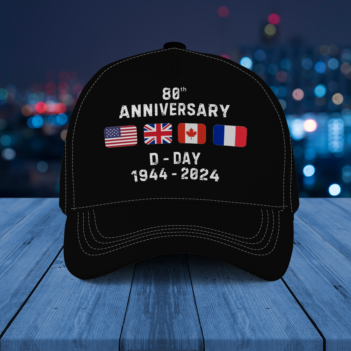 D-Day 80 Years Anniversary Baseball Cap