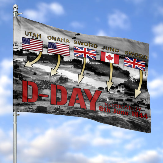 D-Day 80th Anniversary House Flag NLSI0305PT03