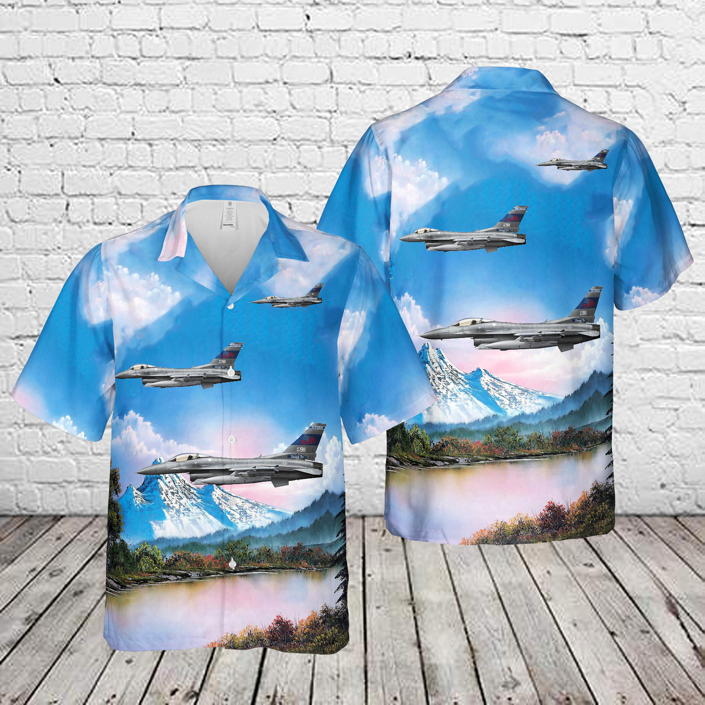 USAF F-16C Fighting Falcon Hawaiian Shirt – McEntire JNGB 2021