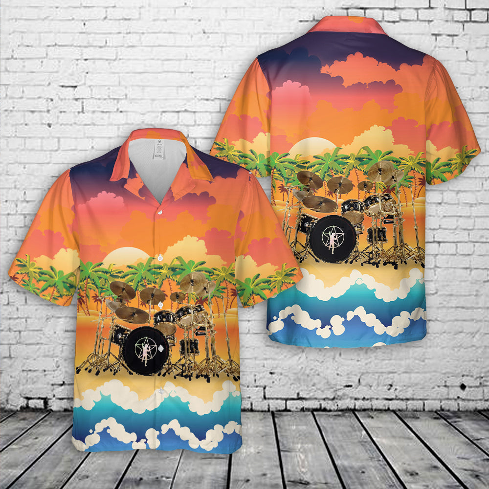 DW Neil Peart R30 Drum Kit Hawaiian Shirt