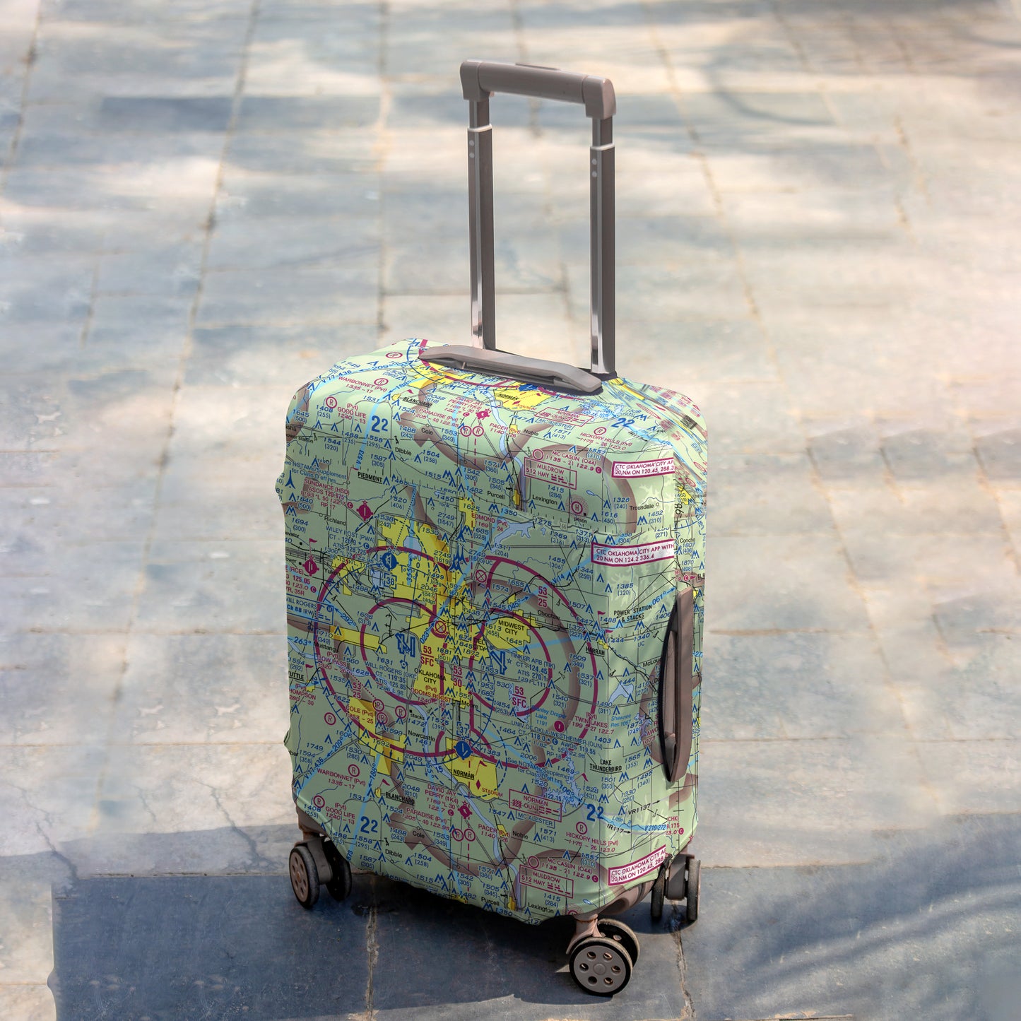 Dallas Fort Worth, TX (KDFW) VFR Sectional Luggage Cover