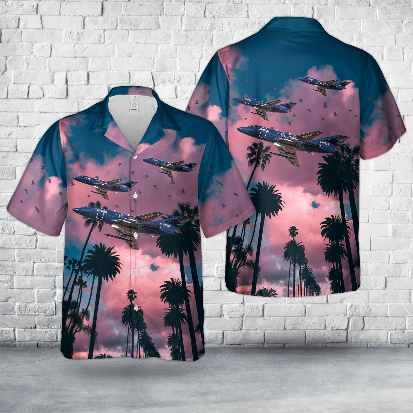 Dassault Falcon 20C Draken Europe (G-FRAS) Hawaiian Shirt