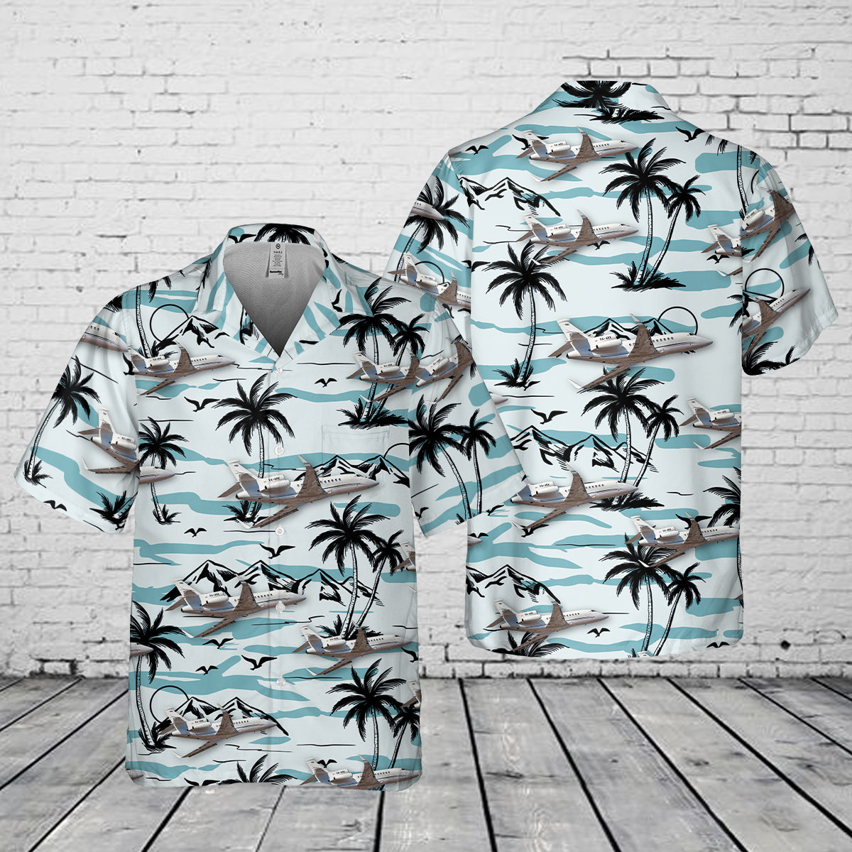 Dassault Falcon 900EX Pocket Hawaiian Shirt