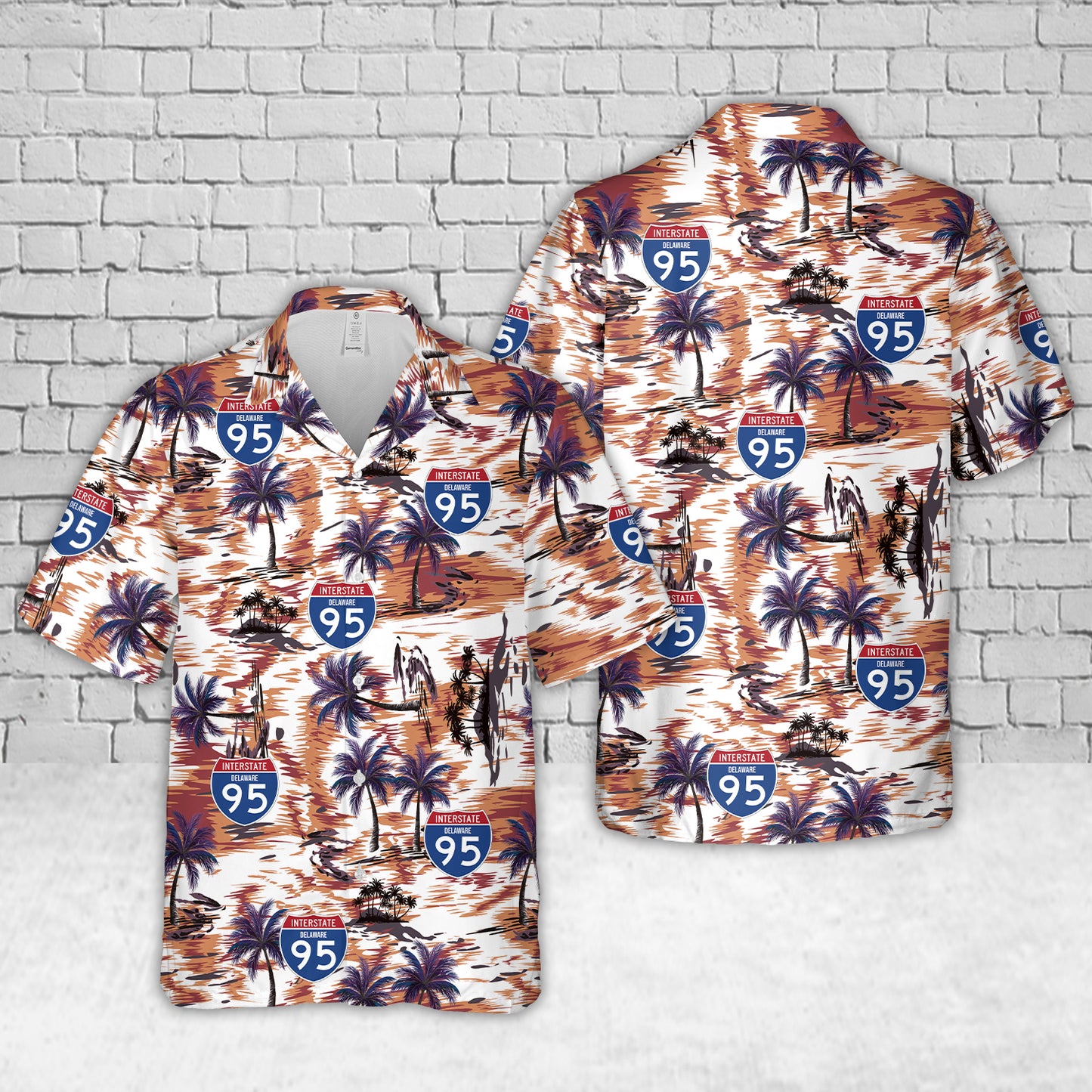 Delaware Interstate Route 95 Highway Hawaiian Shirt