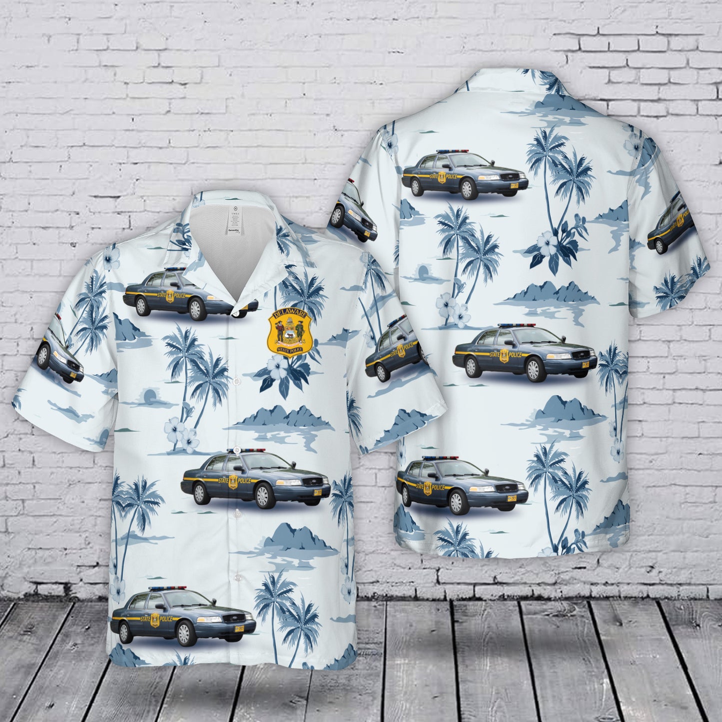 Delaware State Police Hawaiian Shirt
