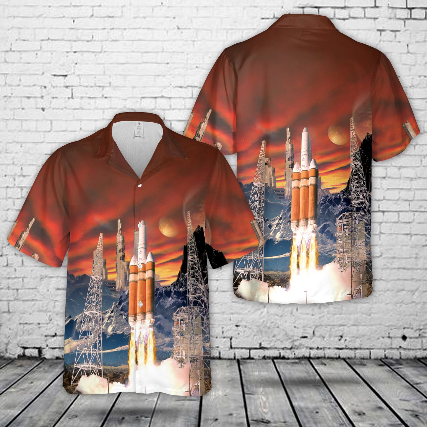 Delta-4H with DSP-23 Hawaiian Shirt