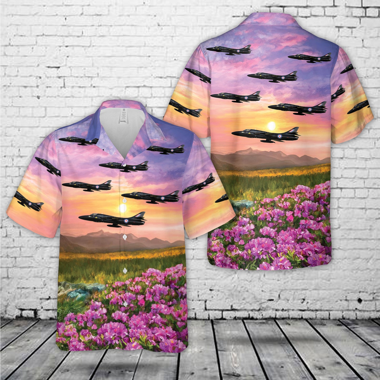 Delta Jets Hawker Hunter T.7B Hawaiian Shirt