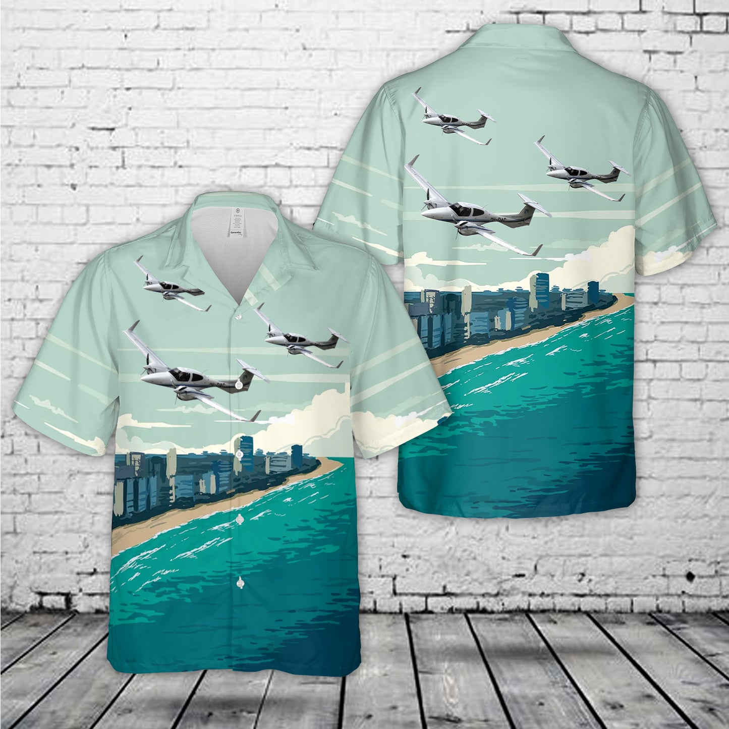 Diamond DA42 Twin Star (OH-DAC) Hawaiian Shirt