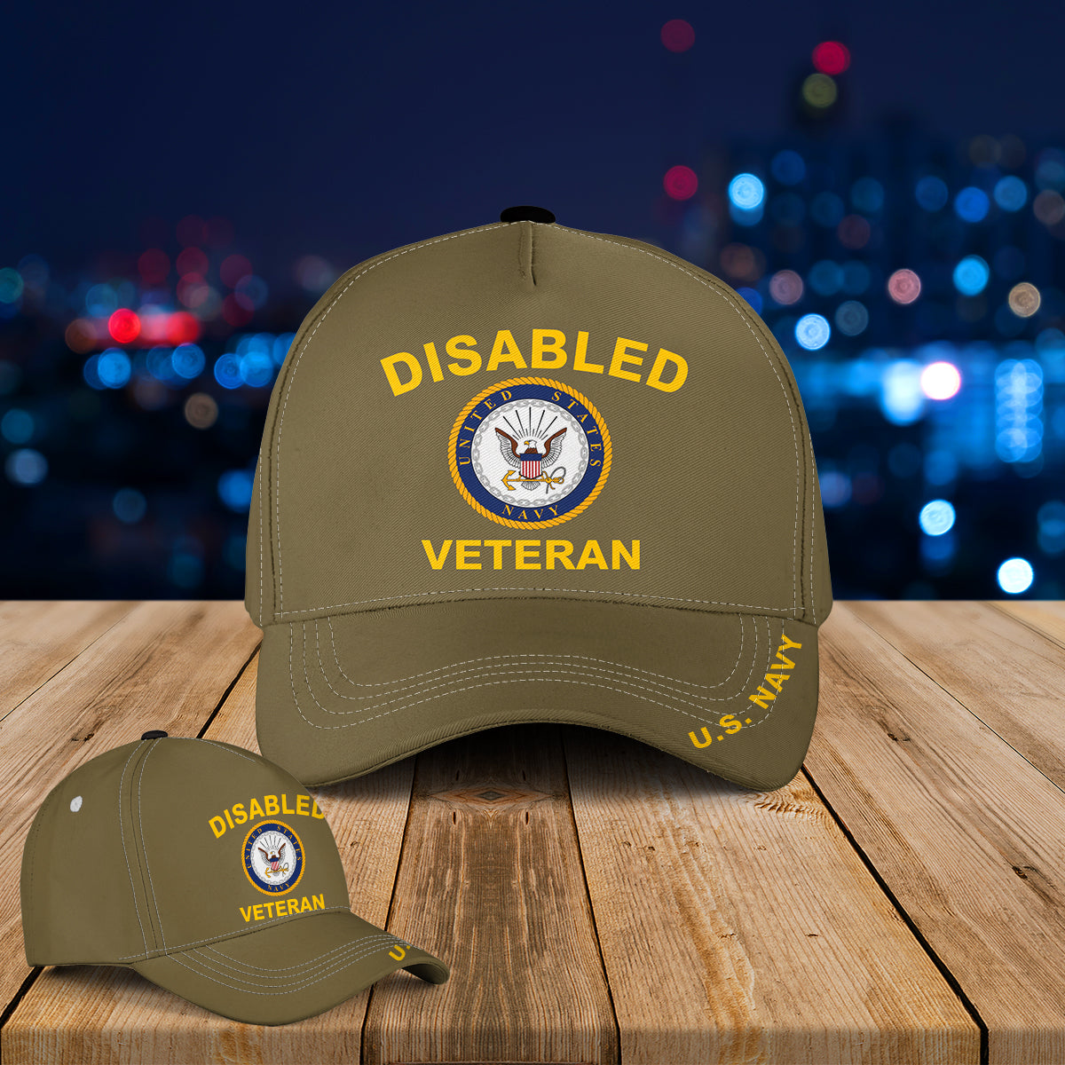 Disabled Navy Veteran Baseball Cap