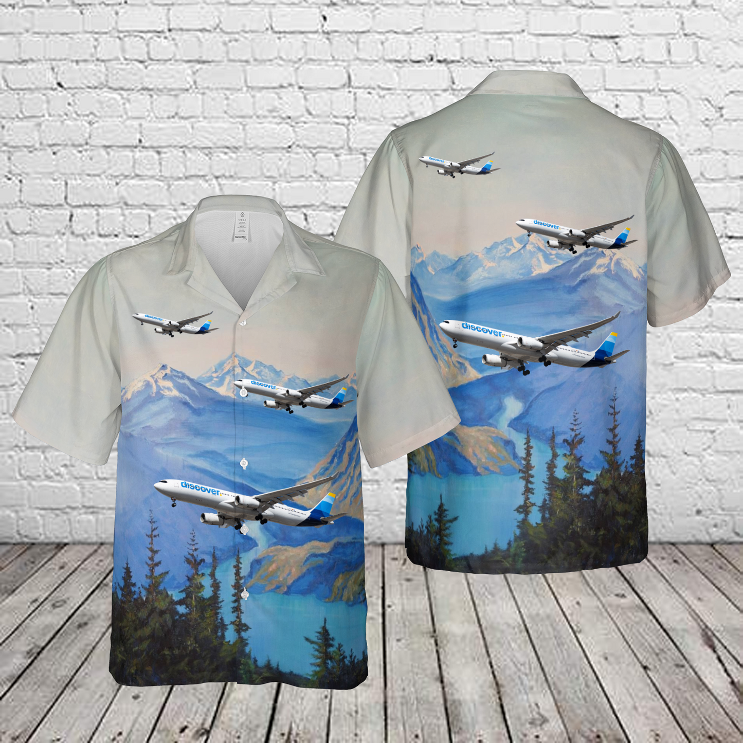 Discover Airlines Airbus A330-343 Hawaiian Shirt