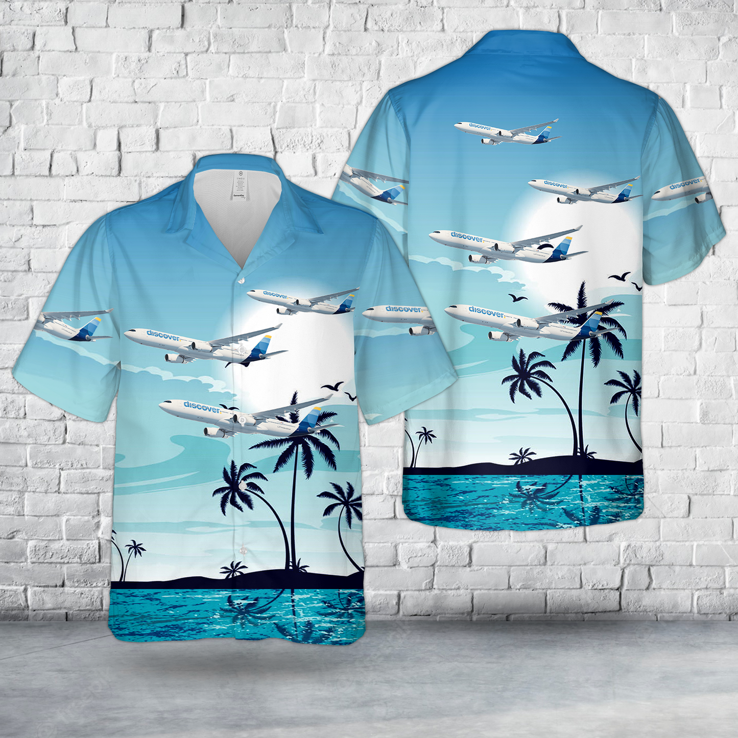 Discover Airlines Airbus A330 Hawaiian Shirt