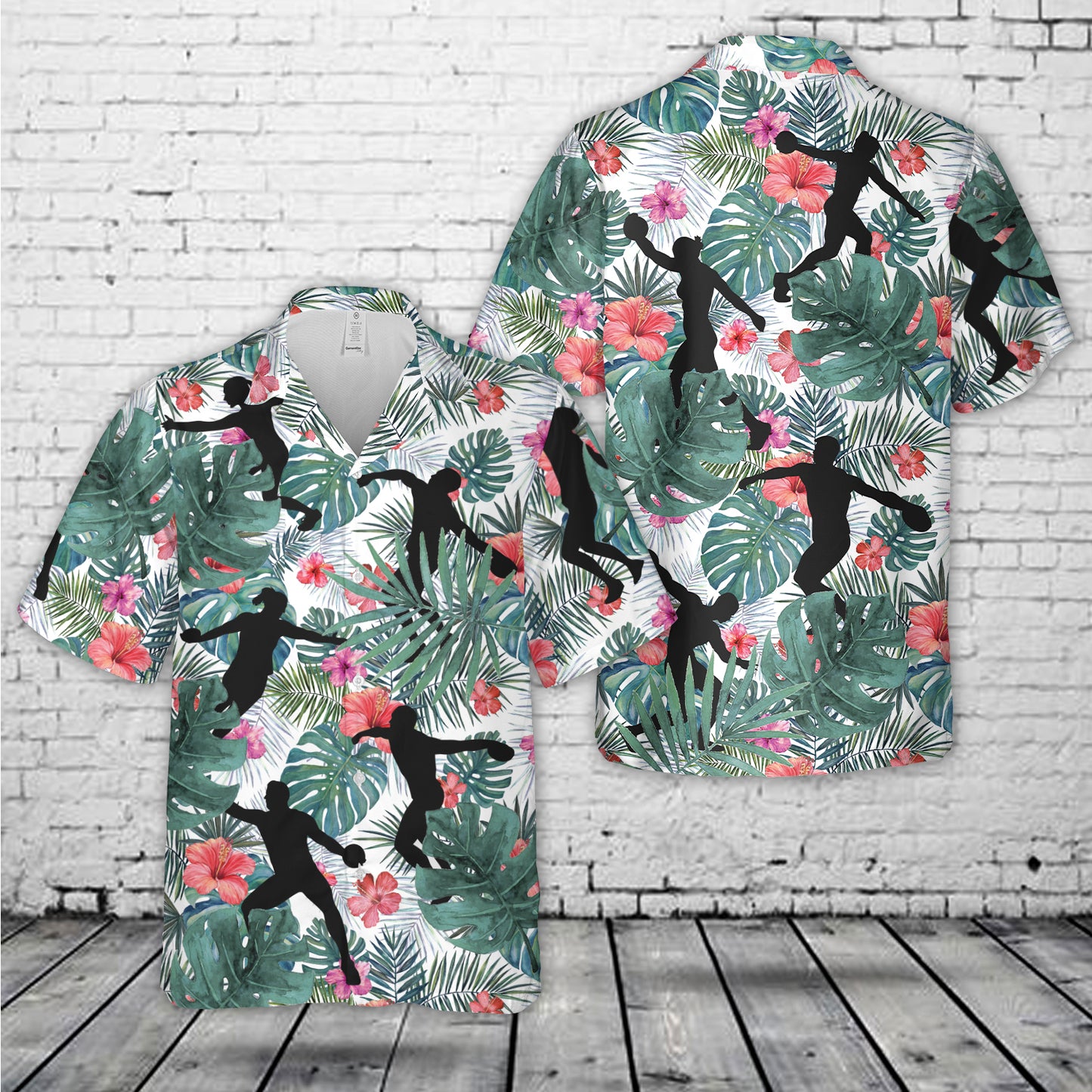 Discus Silhouette Hawaiian Shirt