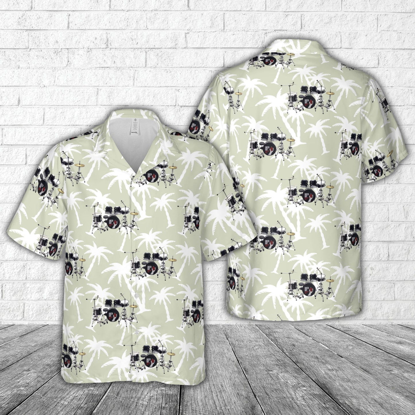 Drum Set Greenday Black Exclusive Musical Hawaiian Shirt