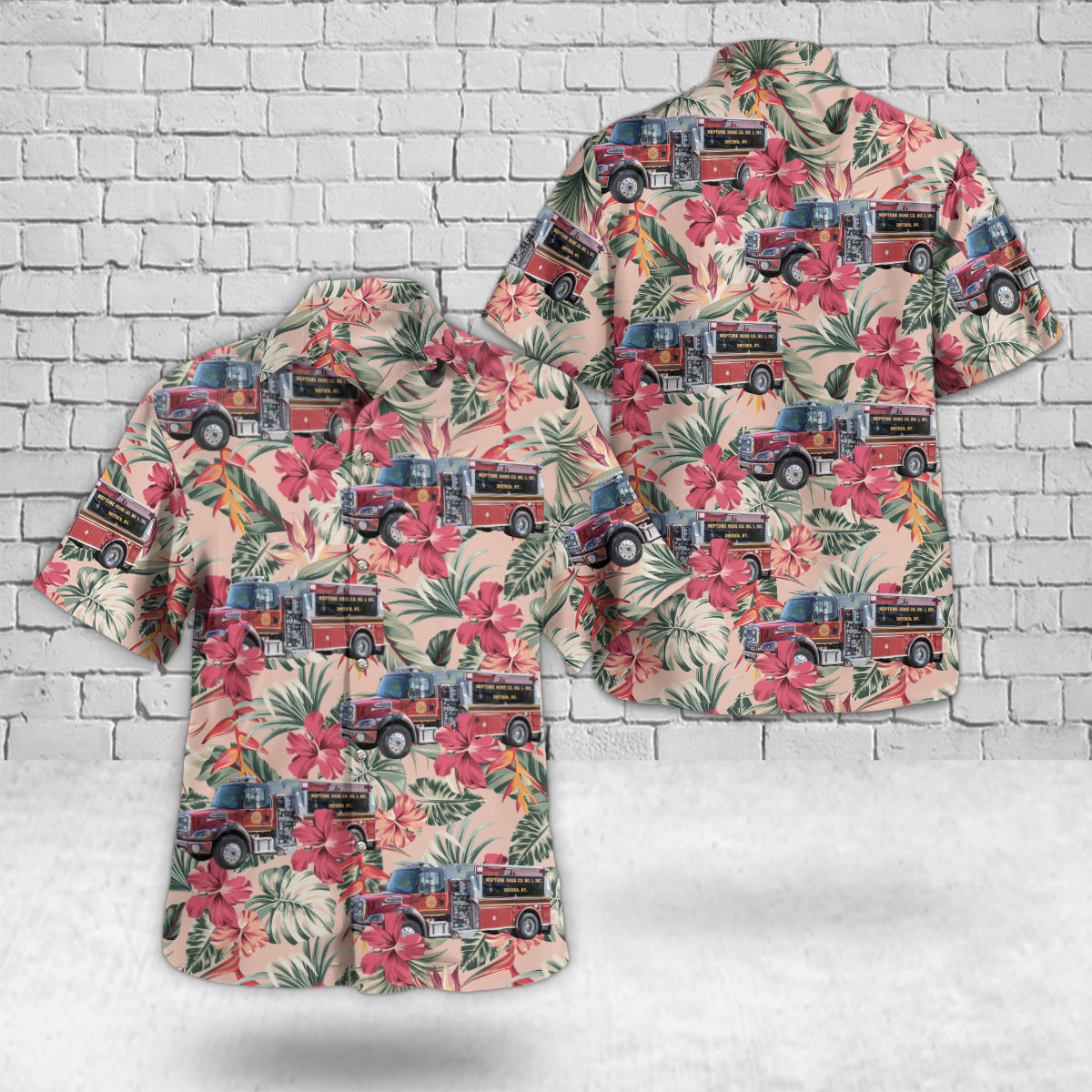 Dryden, New York, Neptune Hose Company No.1 of Dryden Inc. Hawaiian Shirt