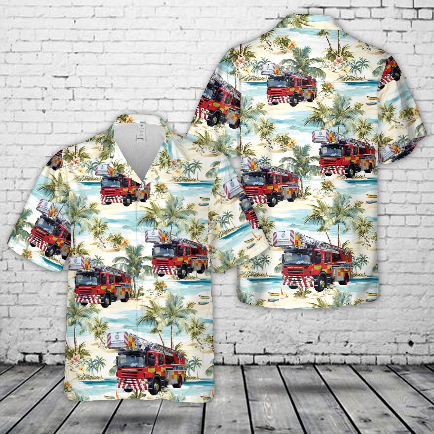 Dublin Fire Brigade Hawaiian Shirt NLMP1007PT01