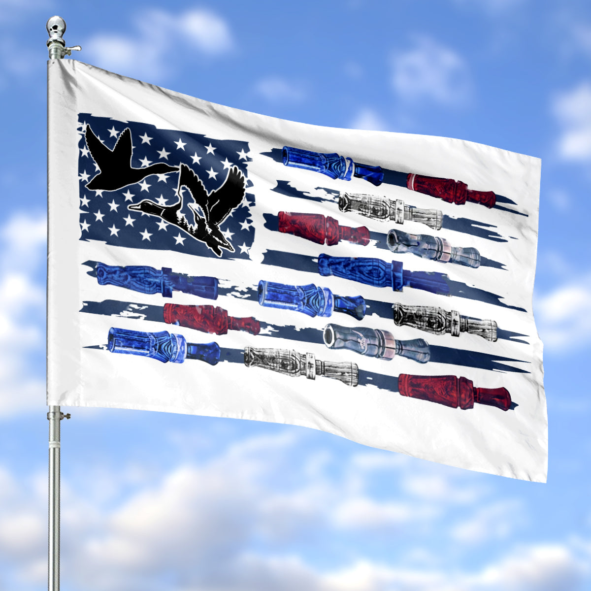 Duck Hunting House Flag