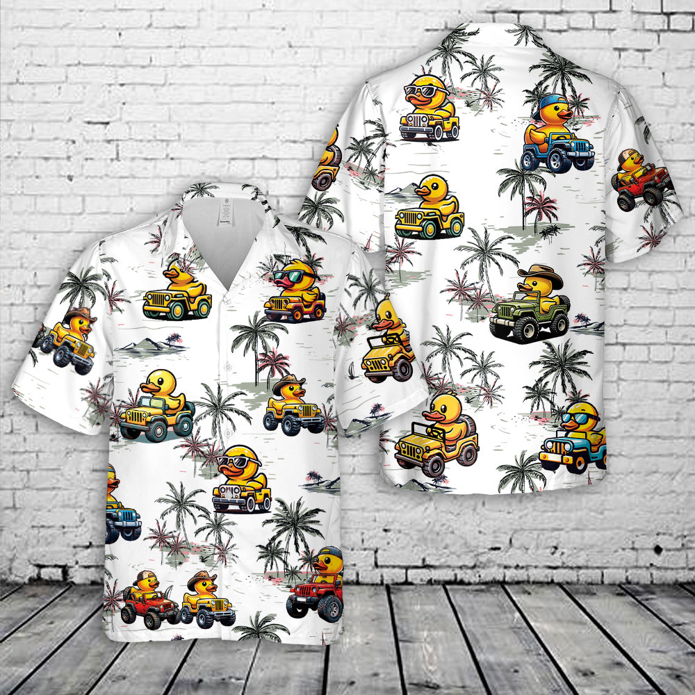 Ducky Riding American Off-Road Hawaiian Shirt