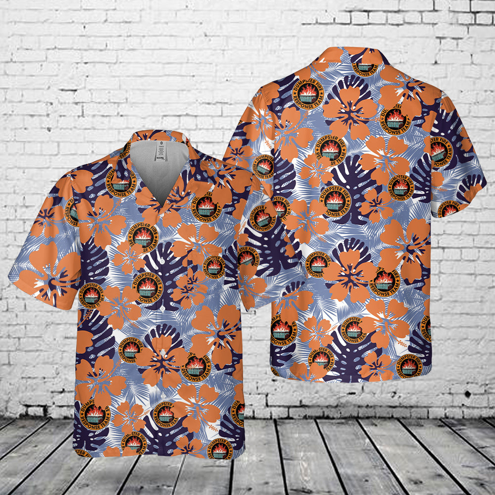 Dumpster Fire Response Team Pocket Hawaiian Shirt