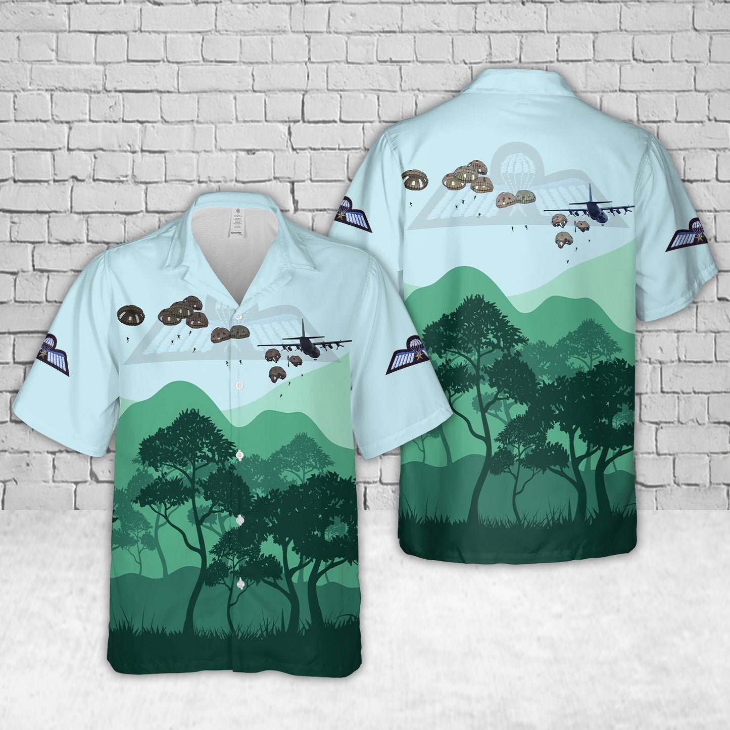 Dutch Royal Netherlands Army Paratroopers 11 Airmobile Brigade Hawaiian Shirt