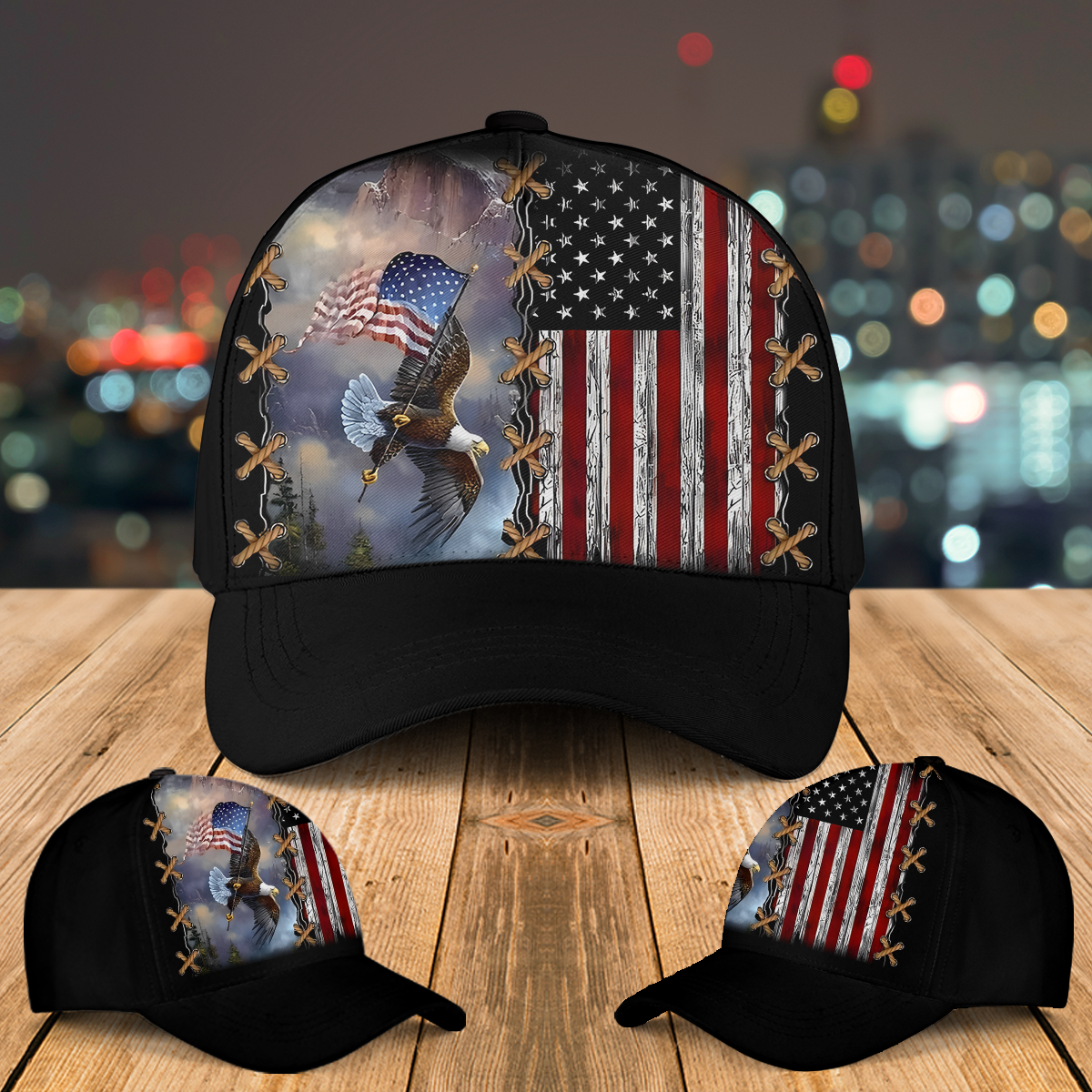 Eagle 4th Of July Baseball Cap