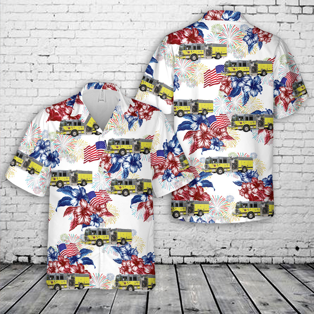 Eagle, Idaho, Eagle Fire Department, 4th Of July Hawaiian Shirt