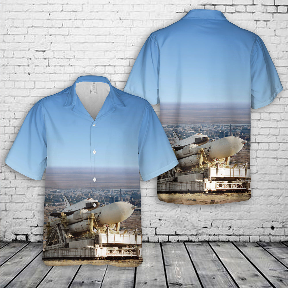 Energia Rocket Launch Vehicle Hawaiian Shirt