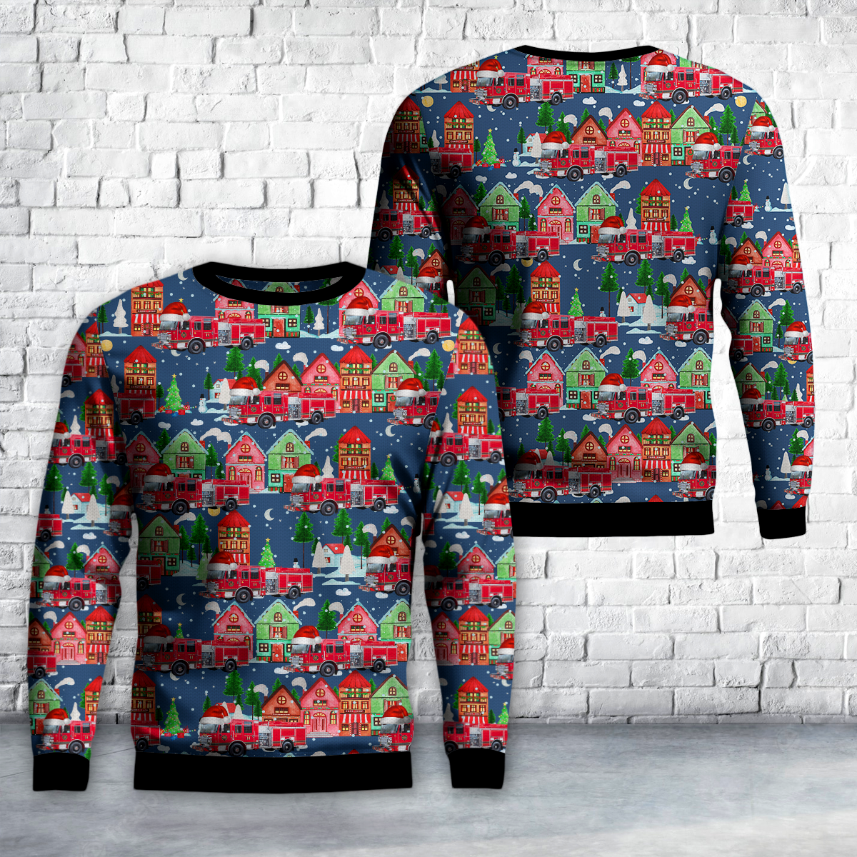 Evansville, Indiana, Evansville Fire Department Christmas AOP Sweater