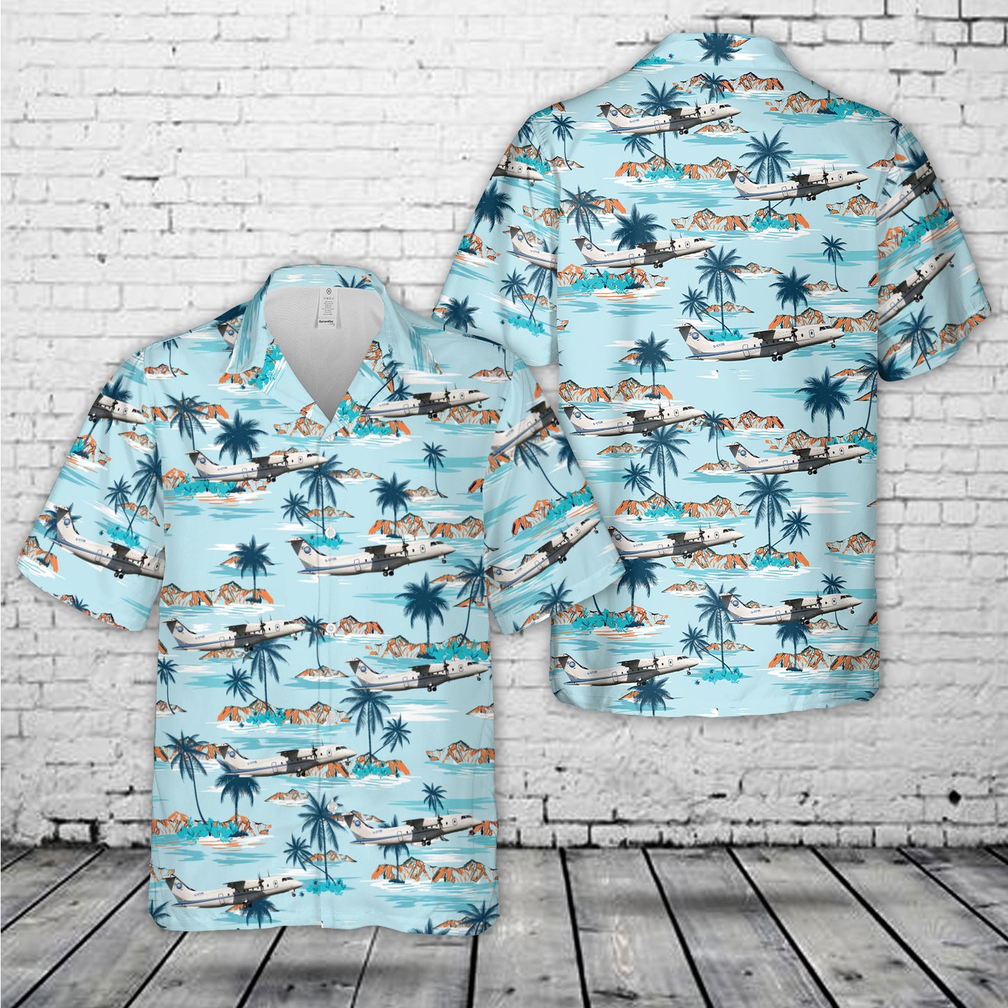 Excellent Air Dornier Do-328-110 Hawaiian Shirt