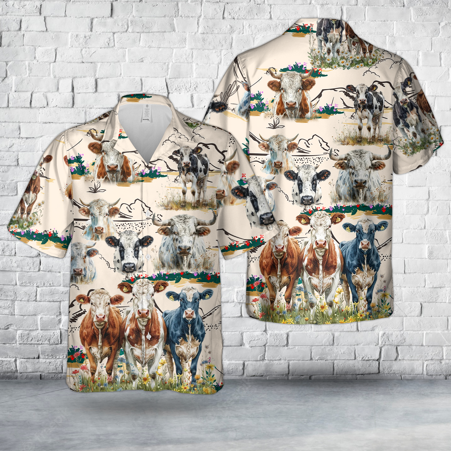Farm Cattle Hawaiian Shirt
