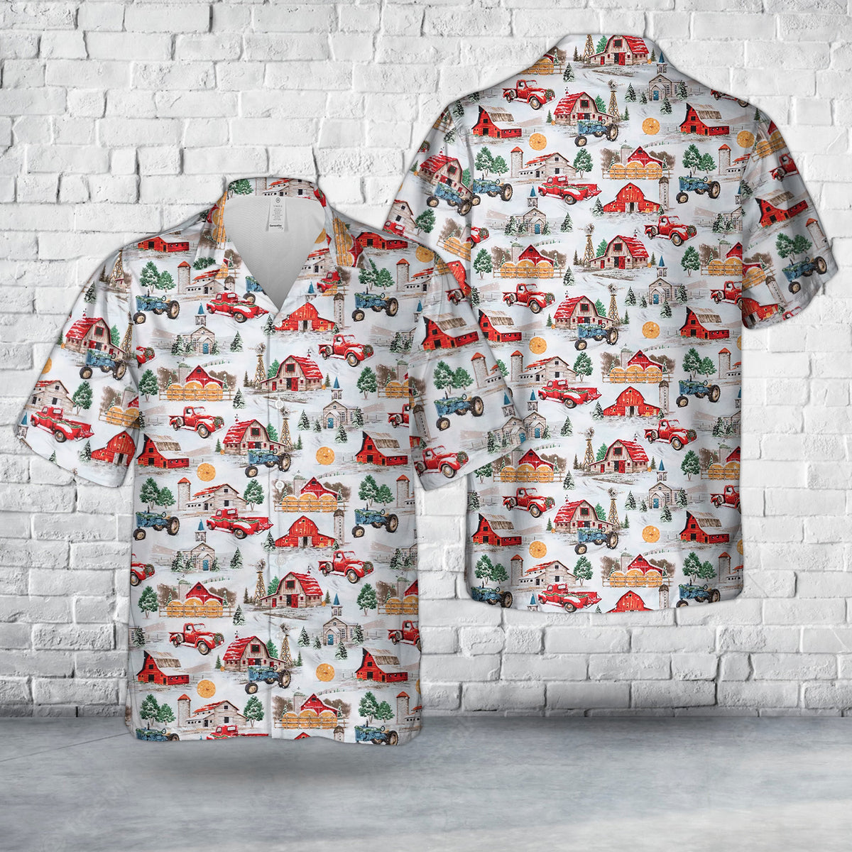 Farm Christmas Hawaiian Shirt