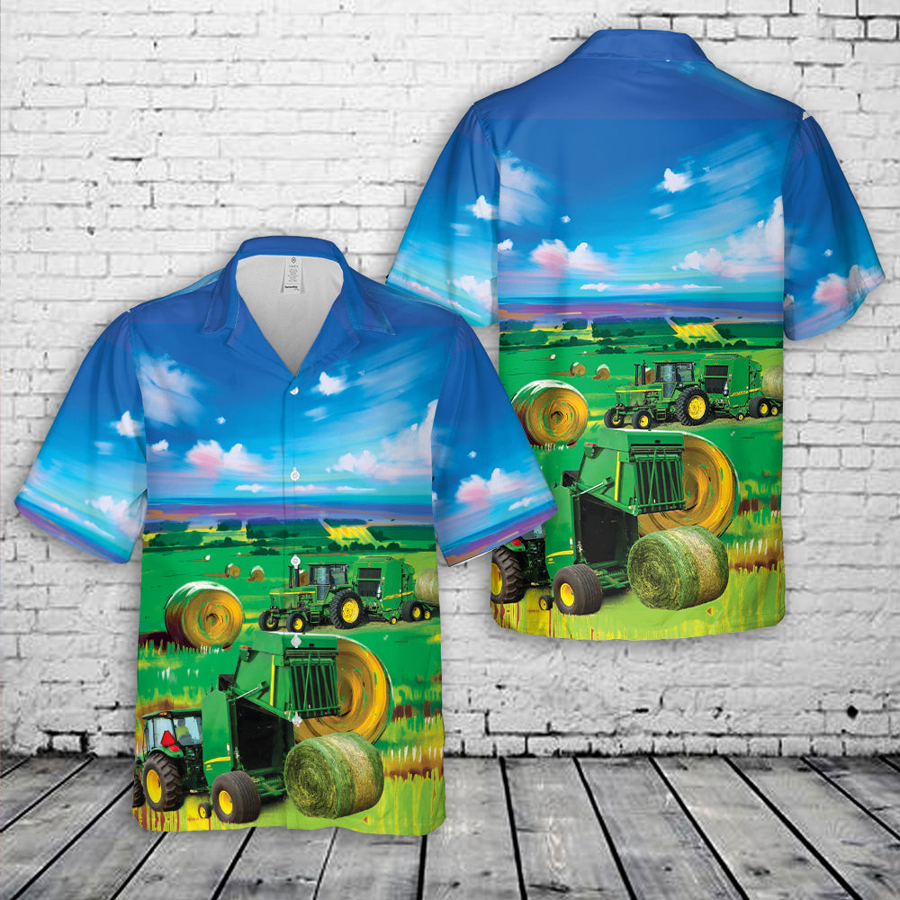 Farm Round Baler Hawaiian Shirt