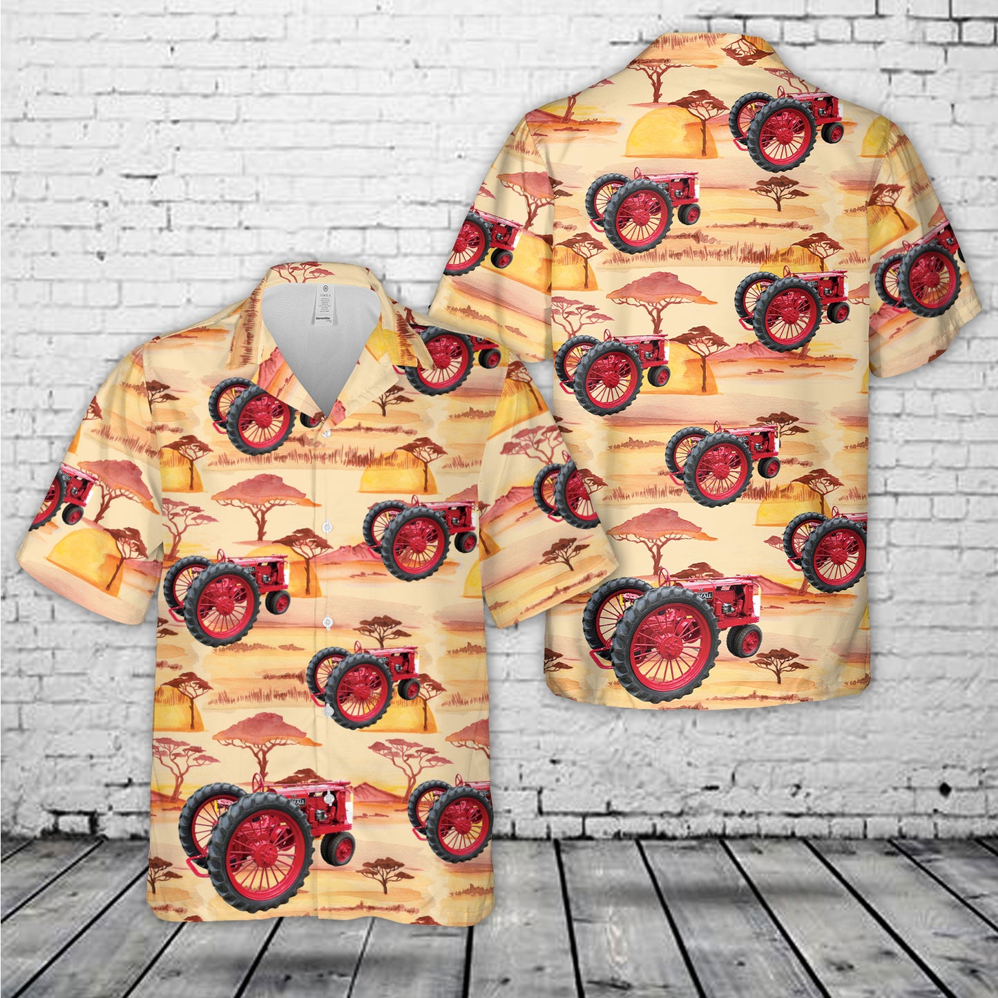 Farmall F-12 Tractor Hawaiian Shirt