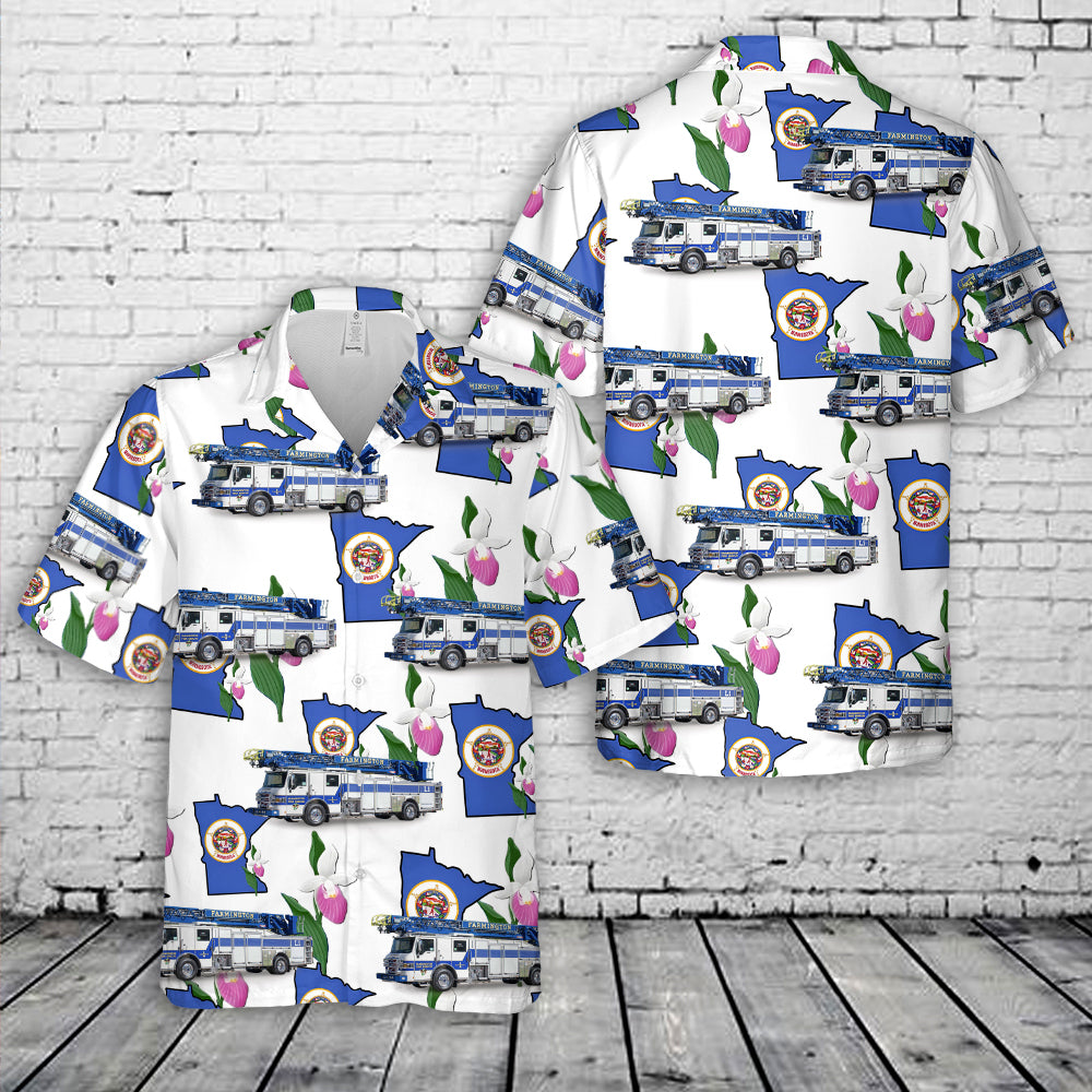 Farmington Fire Department, Farmington, Minnesota Hawaiian Shirt