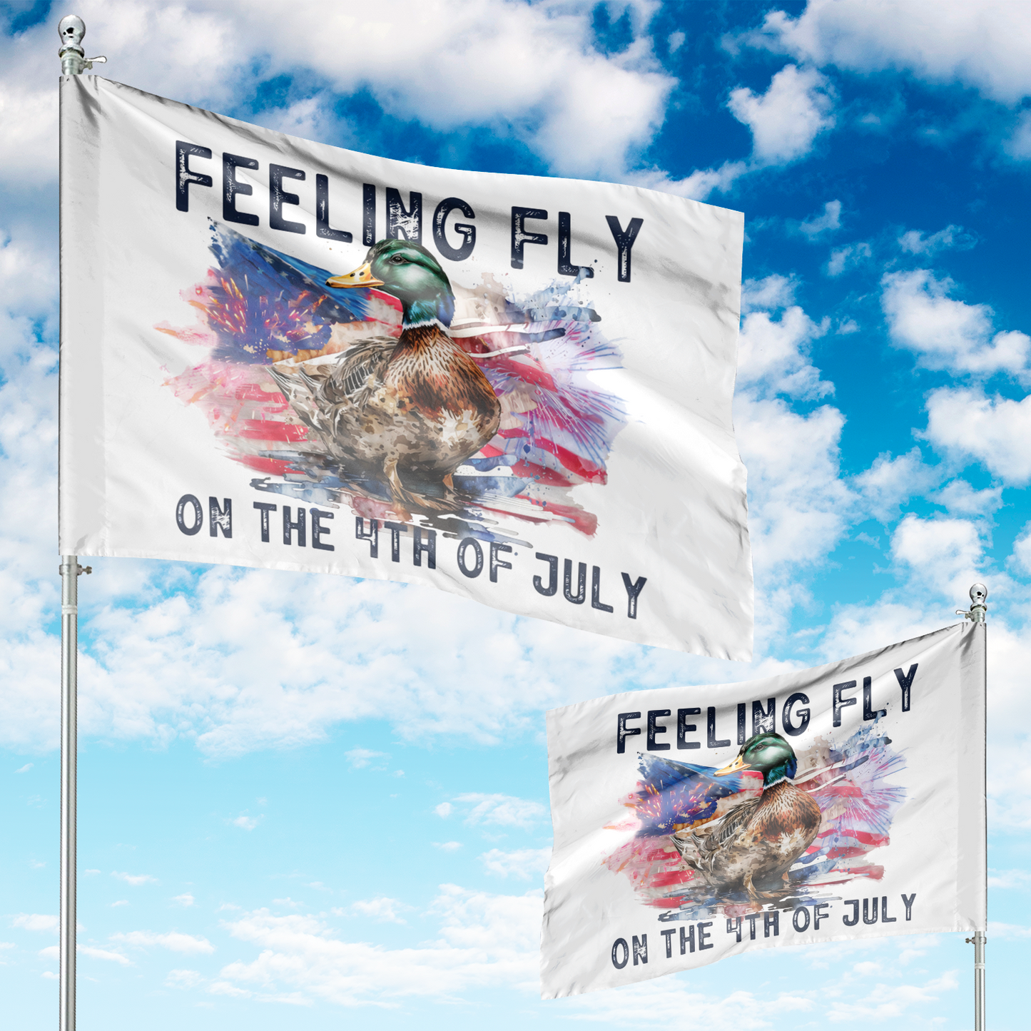 Feeling Fly on the 4th of July Flag